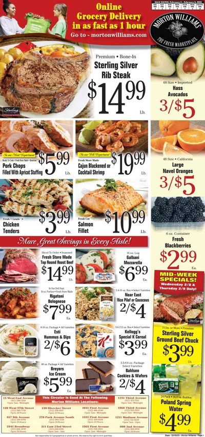 Morton Williams (NY) Weekly Ad Flyer Specials February 3 to February 9, 2023