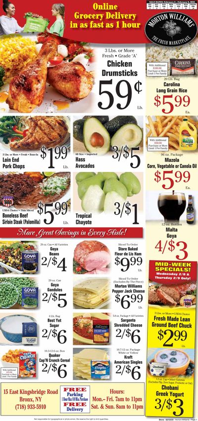 Morton Williams (NY) Weekly Ad Flyer Specials February 3 to February 9, 2023