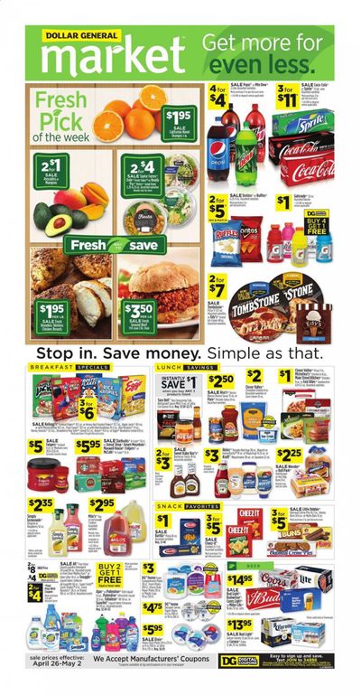Dollar General Weekly Ad & Flyer April 26 to May 2