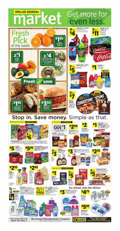 Dollar General Weekly Ad & Flyer April 26 to May 2 Dollar General Weekly Ad & Flyer April 26 to May 2