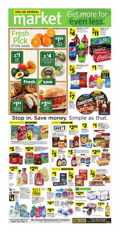 Dollar General Weekly Ad & Flyer April 26 to May 2
