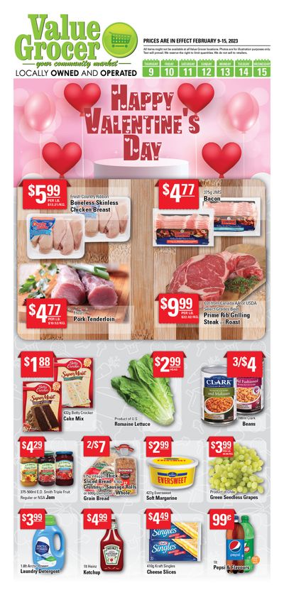 Value Grocer Flyer February 9 to 15