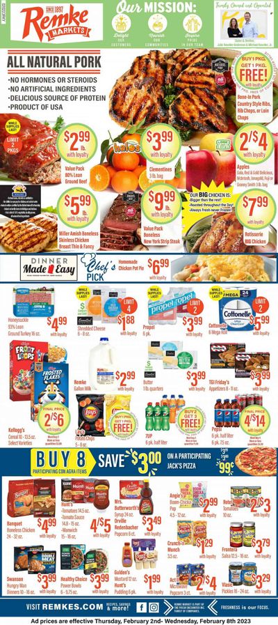 Remke (KY) Weekly Ad Flyer Specials February 2 to February 8, 2023