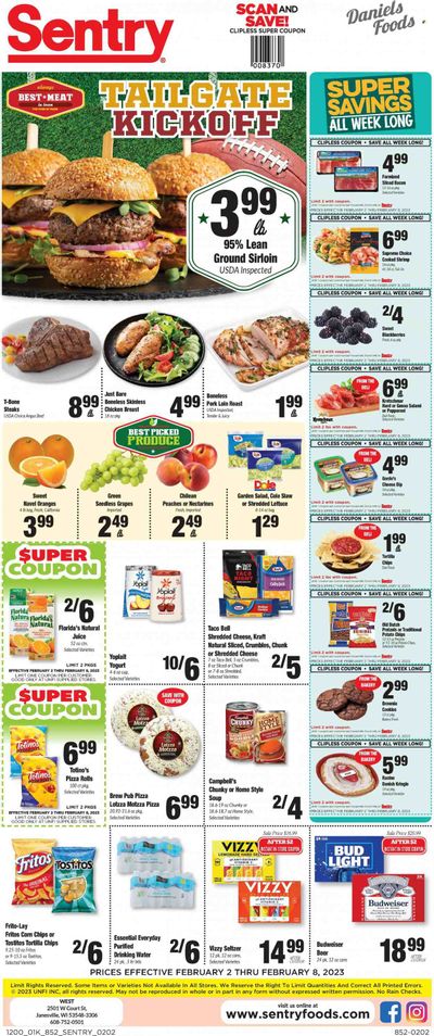 Sentry Foods (WI) Weekly Ad Flyer Specials February 2 to February 8, 2023