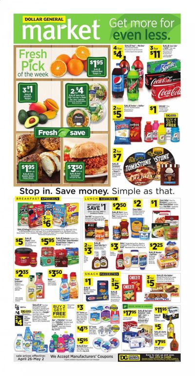 Dollar General Weekly Ad & Flyer April 26 to May 2