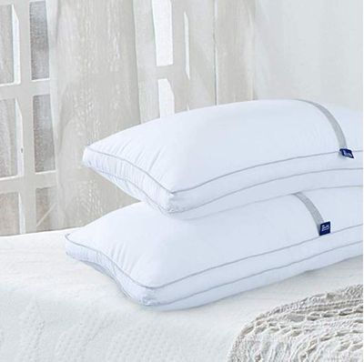 BedStory Pillows for Sleeping Hotel Collection Luxury Pillow 2 Pack Down Alternative Premium Quality Bed Pillows for Back Stomach and Side Sleepers Hypoallergenic Dust-Mite Resistant (Standard II) For $49.90 At Amazon Canada