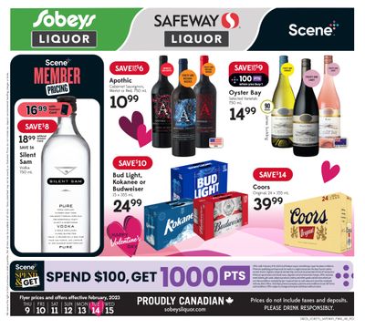 Sobeys/Safeway (AB) Liquor Flyer February 9 to 15