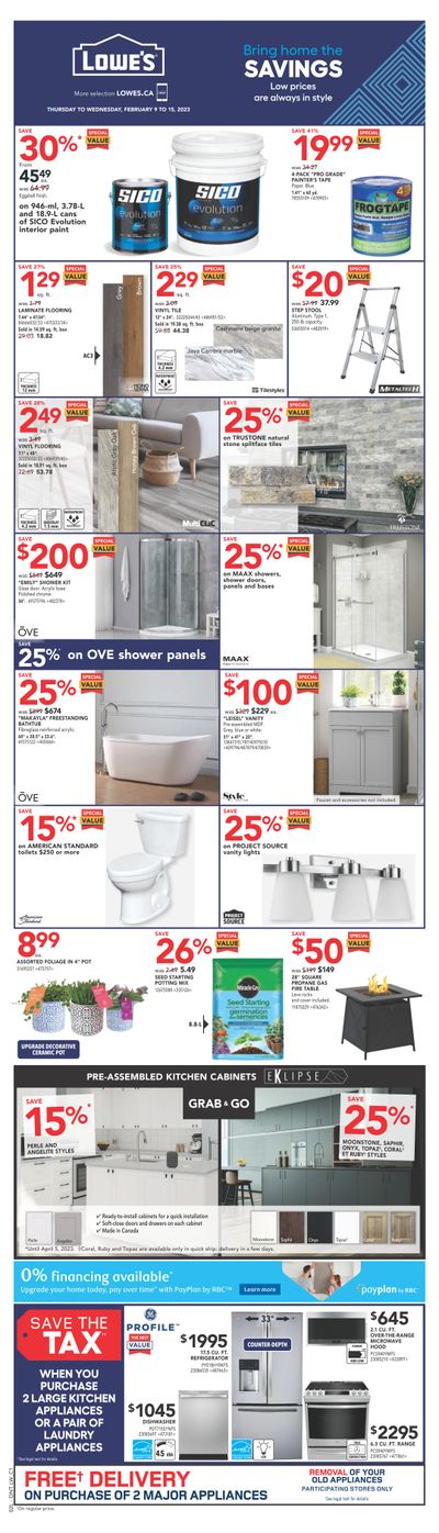 Lowe's (ON) Flyer February 9 to 15