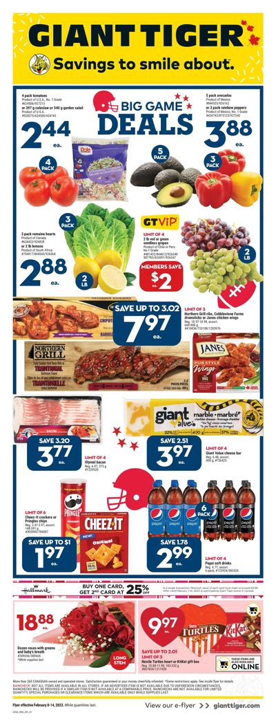 Giant Tiger (Atlantic) Flyer February 8 to 14