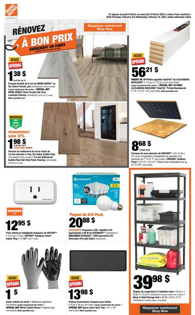 Home Depot (QC) Flyer February 9 to 15