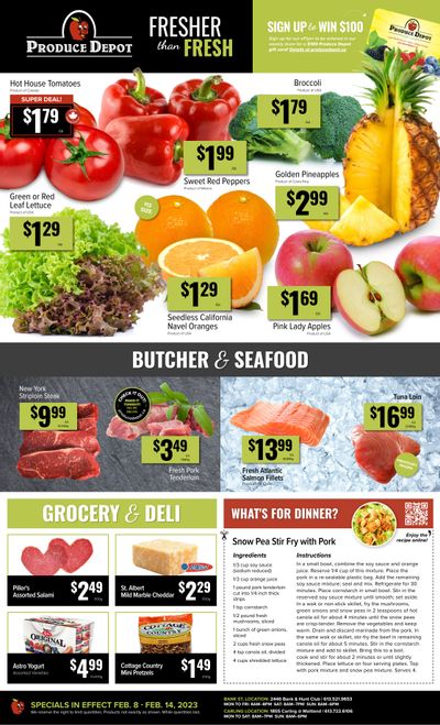 Produce Depot Flyer February 8 to 14