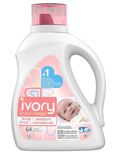 Ivory Snow Stage 1: Newborn Hypoallergenic Liquid Baby Laundry Detergent (HE), 2.95 L (64 Loads) - Packaging May Vary For $19.97 At Amazon Canada