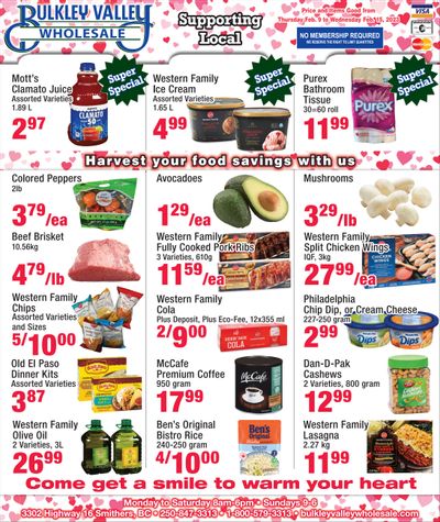 Bulkley Valley Wholesale Flyer February 9 to 15