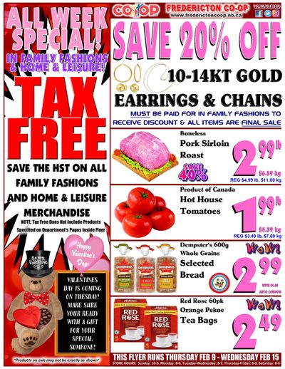 Fredericton Co-op Flyer February 9 to 15