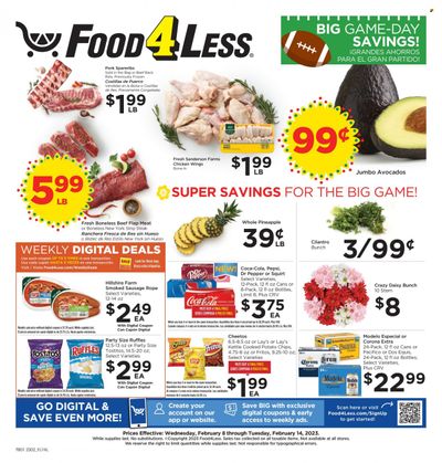 Food 4 Less (CA) Weekly Ad Flyer Specials February 8 to February 14, 2023
