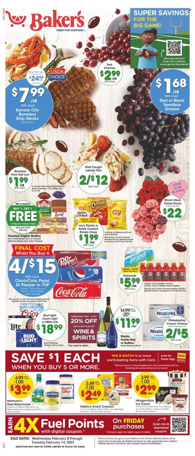 Baker's (NE) Weekly Ad Flyer Specials February 8 to February 14, 2023
