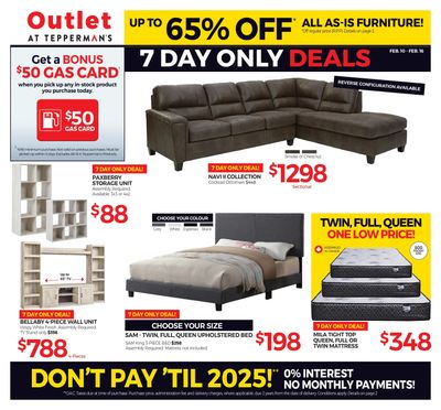 Outlet at Tepperman's Flyer February 10 to 16