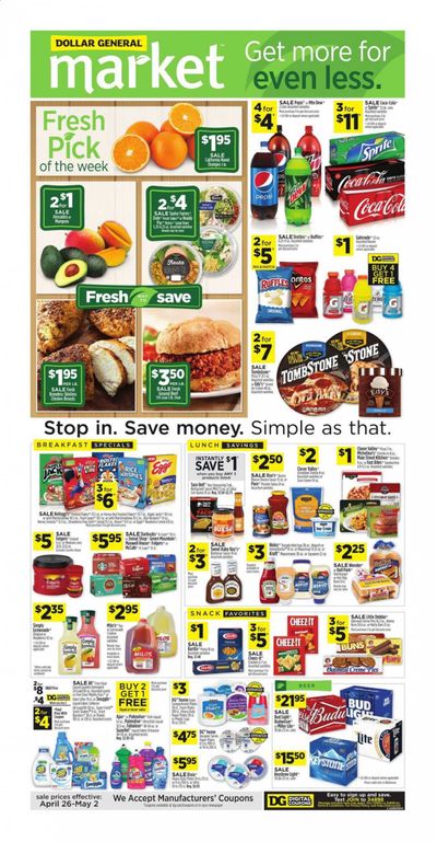 Dollar General Weekly Ad & Flyer April 26 to May 2