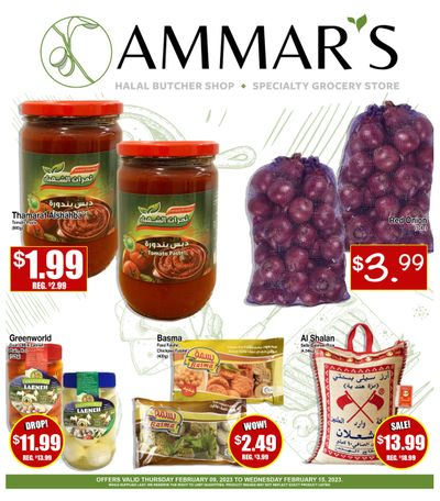 Ammar's Halal Meats Flyer February 9 to 15