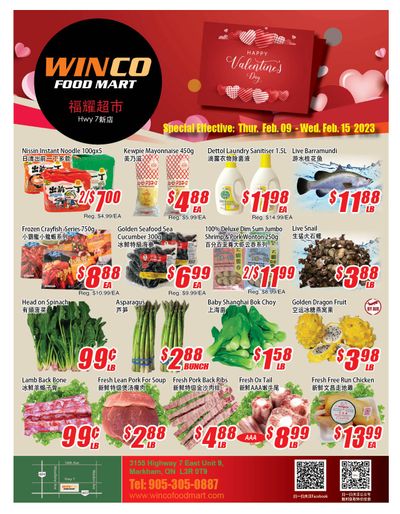 WinCo Food Mart (HWY 7) Flyer February 9 to 15