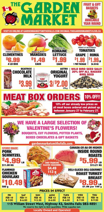 The Garden Market Flyer February 10 to 16