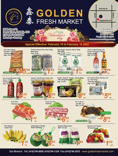 Golden Fresh Market Flyer February 10 to 16