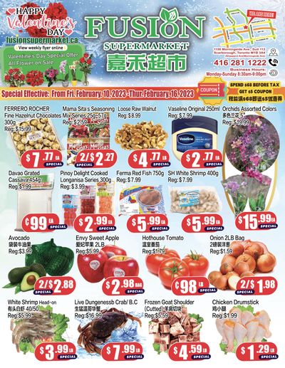 Fusion Supermarket Flyer February 10 to 16