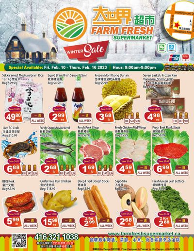 Farm Fresh Supermarket Flyer February 10 to 16