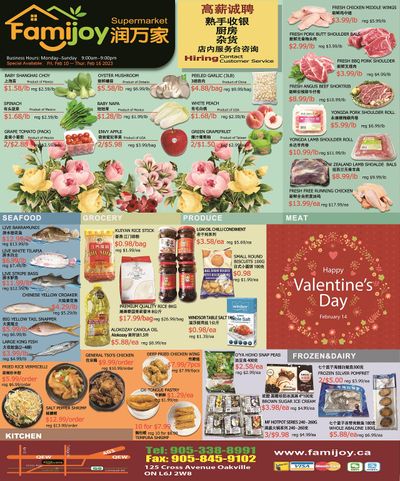 Famijoy Supermarket Flyer February 10 to 16