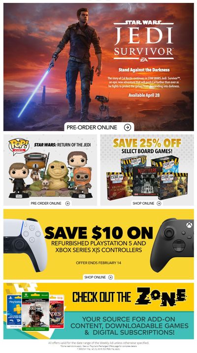 GameStop Flyer February 10 to 16