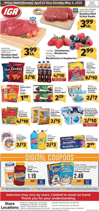IGA (Illinois) Weekly Ad & Flyer April 27 to May 3