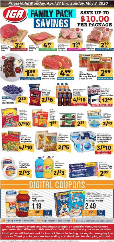 IGA (Kentucky) Weekly Ad & Flyer April 27 to May 3