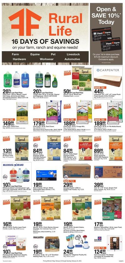 Fleet Farm (IA, MN, ND, WI) Weekly Ad Flyer Specials February 10 to February 25, 2023
