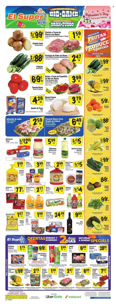 El Super (TX) Weekly Ad Flyer Specials February 8 to February 14, 2023