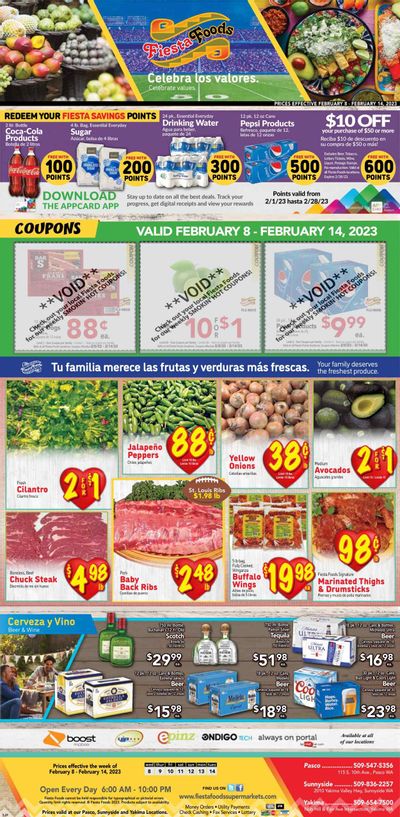 Fiesta Foods SuperMarkets (WA) Weekly Ad Flyer Specials February 8 to February 14, 2023