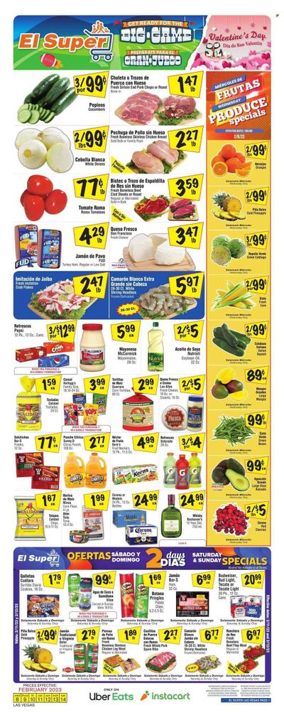 El Super (NV) Weekly Ad Flyer Specials February 8 to February 14, 2023