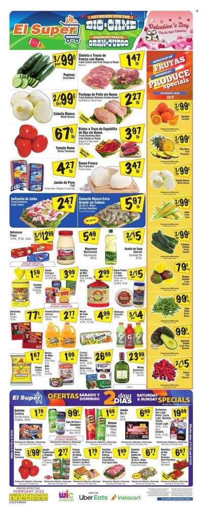 El Super (CA) Weekly Ad Flyer Specials February 8 to February 14, 2023