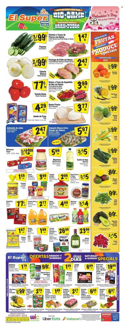 El Super (CA) Weekly Ad Flyer Specials February 8 to February 14, 2023 El Super (CA) Weekly Ad Flyer Specials February 8 to February 14, 2023