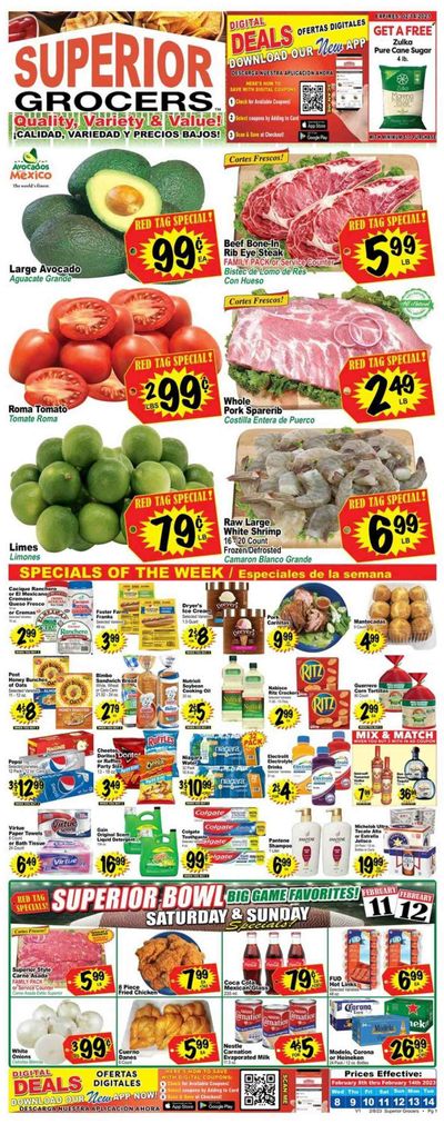 Superior Grocers (CA) Weekly Ad Flyer Specials February 8 to February 14, 2023