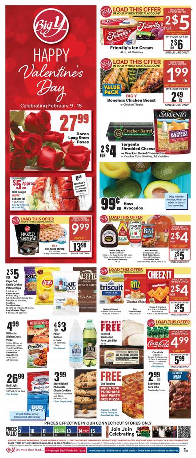 Big Y (CT) Weekly Ad Flyer Specials February 9 to February 15, 2023