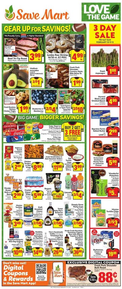 Save Mart (CA, NV) Weekly Ad Flyer Specials February 8 to February 14, 2023