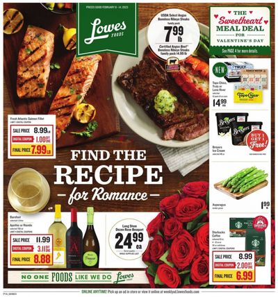 Lowes Foods (NC, SC) Weekly Ad Flyer Specials February 8 to February 14, 2023