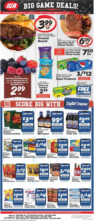 IGA (IN) Weekly Ad Flyer Specials February 8 to February 14, 2023