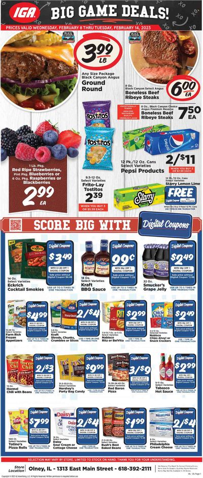 IGA (IL) Weekly Ad Flyer Specials February 8 to February 14, 2023