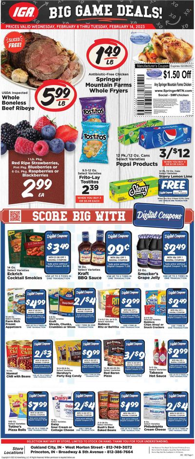 IGA (IN) Weekly Ad Flyer Specials February 8 to February 14, 2023