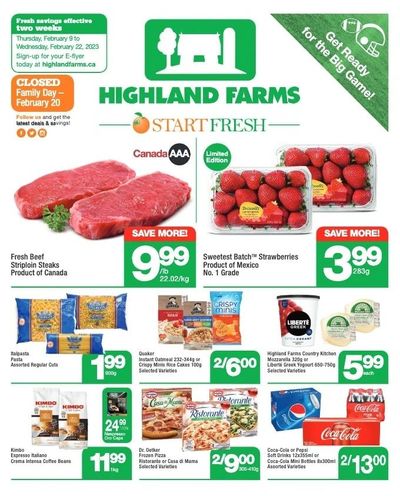 Highland Farms Flyer February 9 to 22