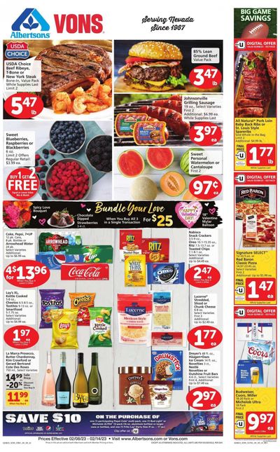 Vons (NV) Weekly Ad Flyer Specials February 8 to February 14, 2023
