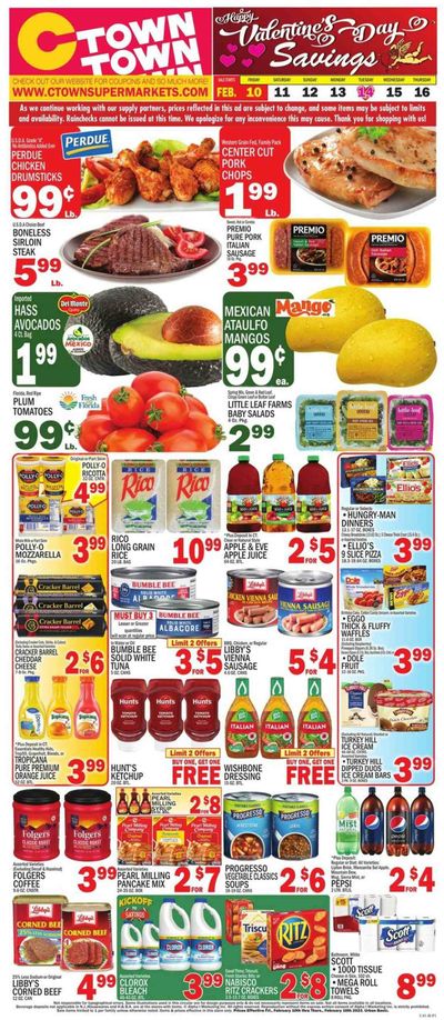 C-Town (CT, FL, MA, NJ, NY, PA) Weekly Ad Flyer Specials February 10 to February 16, 2023