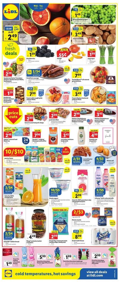 Lidl (GA, MD, NC, NJ, PA, SC, VA) Weekly Ad Flyer Specials February 15 to February 21, 2023