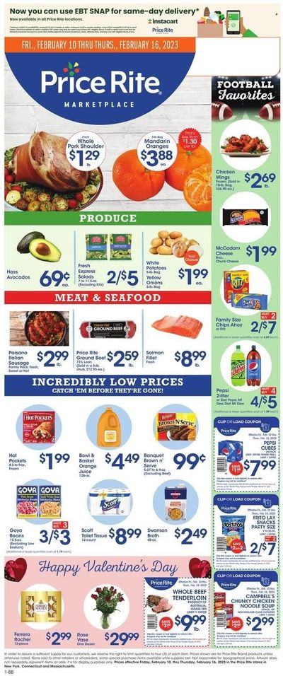 Price Rite (CT, MA, MD, NH, NJ, NY, PA, RI) Weekly Ad Flyer Specials February 10 to February 16, 2023